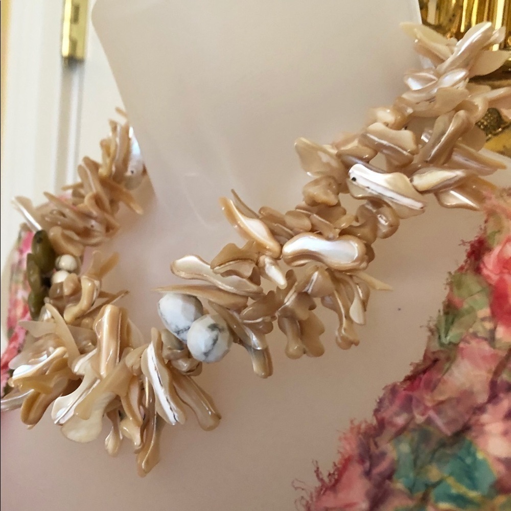 𝅺🇺🇸 Genuine Abalone Necklace Golden Abalone & Agate STUNNING Handcrafted - Picture 5 of 10